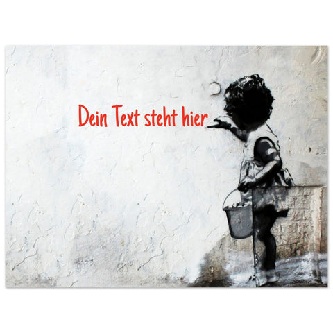 Banksy Malerin 🖌️ Poster personalisiert