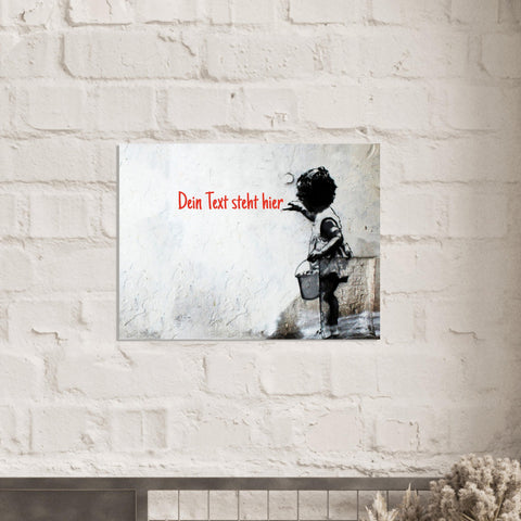 Banksy Malerin 🖌️ Poster personalisiert