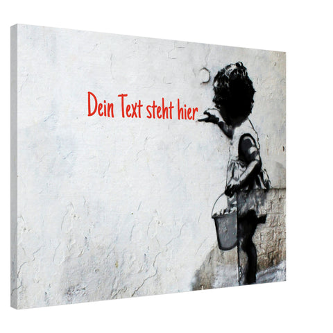 Banksy Malerin 🖌️ Leinwandbild personalisisert