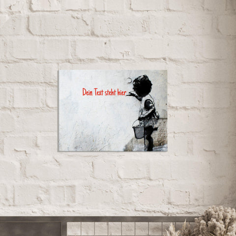 Banksy Malerin 🖌️ Leinwandbild personalisisert