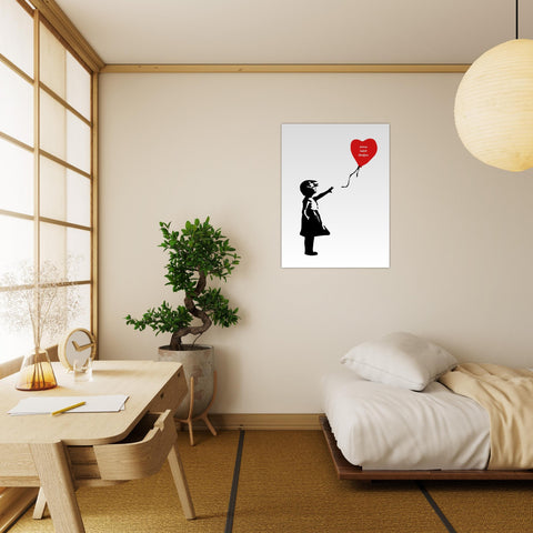 Banksy Mädchen mit Ballon 🎈 Poster personalisiert