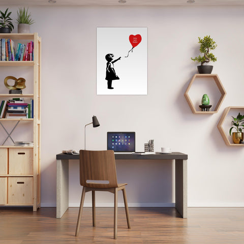 Banksy Mädchen mit Ballon 🎈 Poster personalisiert